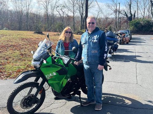Kawaski Raffle winner Kenneth Dudeck
